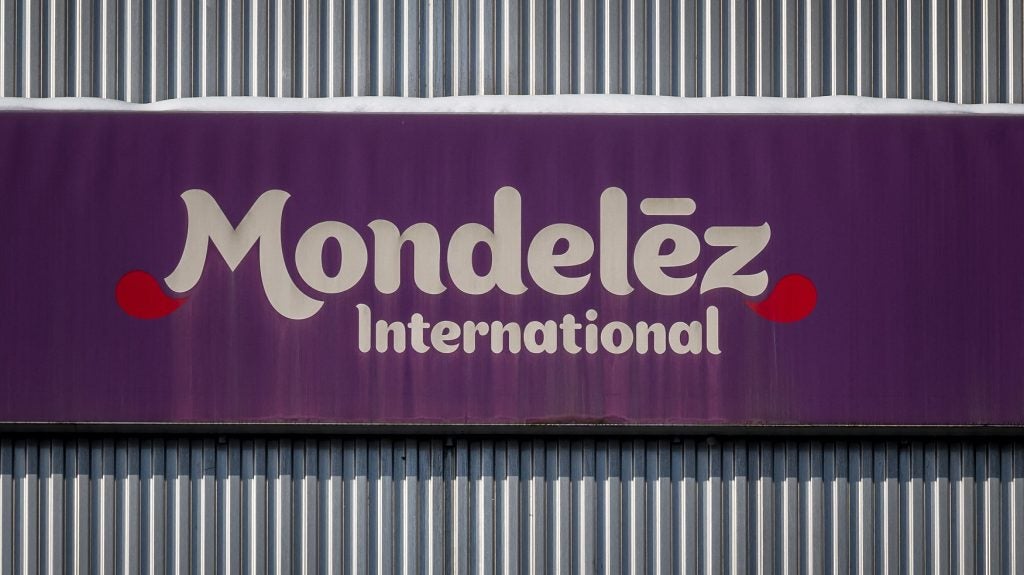 The logo of Mondelez International on a factory in Bern, Switzerland, 25 November 2024