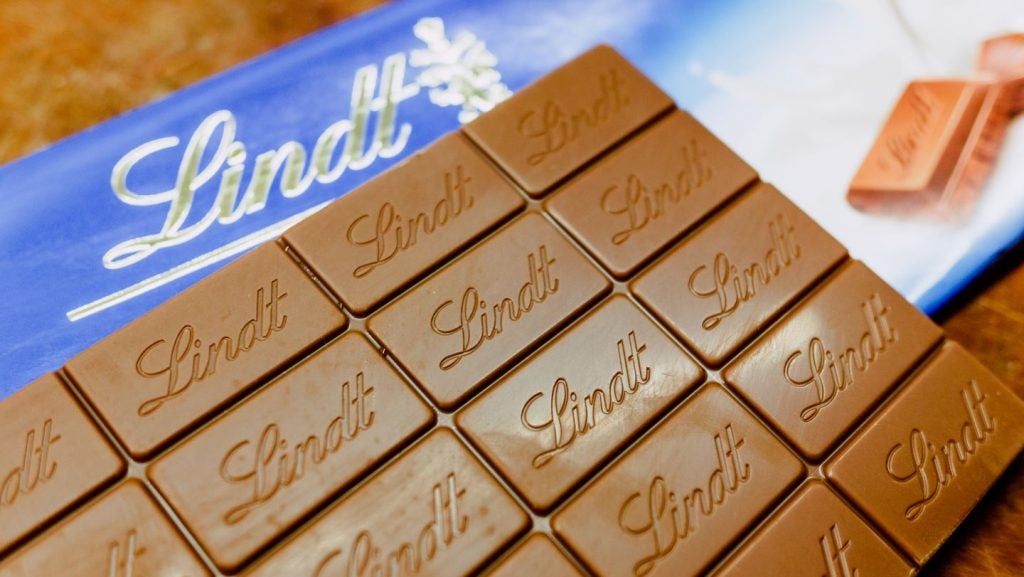 Lindt Swiss brand chocolate tablet